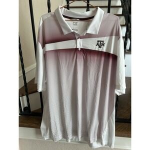 Men's Size 3XL Cutter & Buck licensed Texas A&M Aggies Men's Polo Shirt